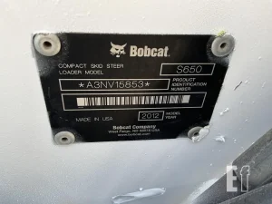 2012 BOBCAT S650